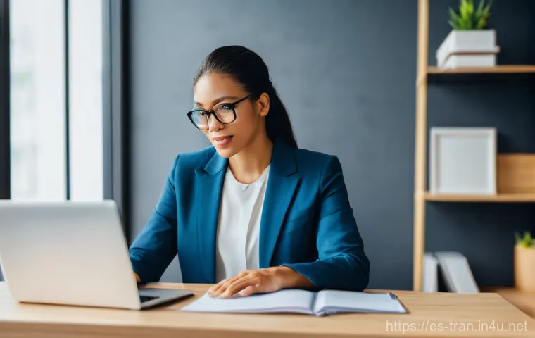 통역사 프리랜서와 정규직 비교 - Here are three image generation prompts in English, detailing various aspects of the interpreting pr...